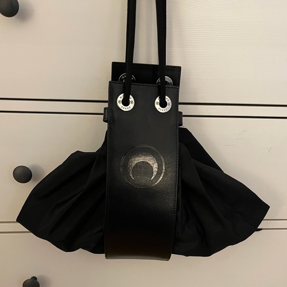 Marine Serre 3 way Leather/Nylon tote - Picture 2 of 9